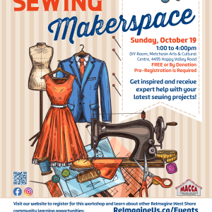 Sewing Makerspace October 19 | 3pm Start