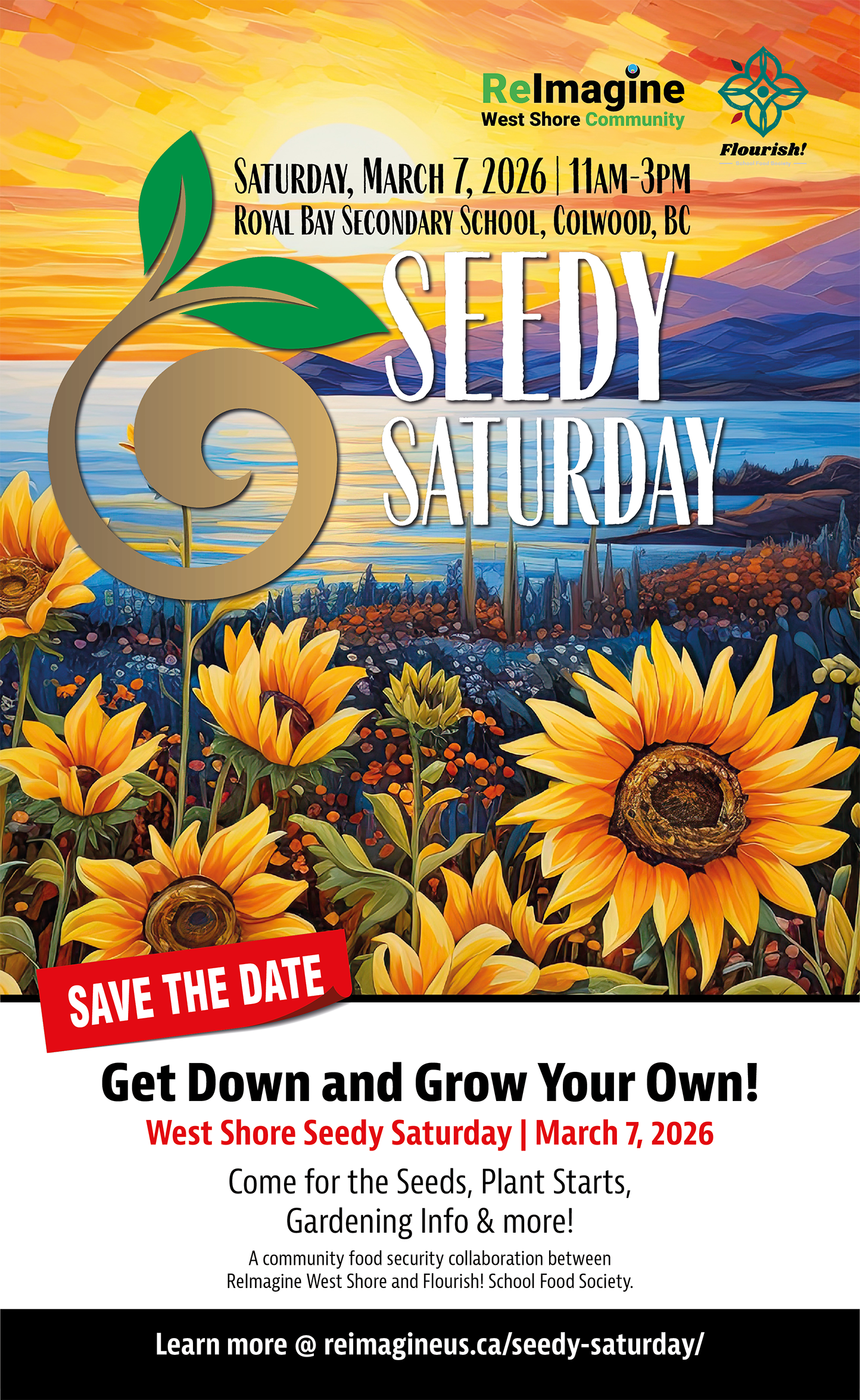 SAVE the DATE Seedy Saturday Poster 2026 2025-10-09